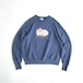 【STURDY SWEATS】90's Cat Embroidery Sweatshirt Navy 〈WOMEN〉