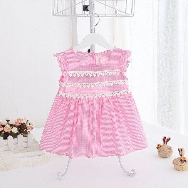 ギンガムチェックが可愛い春夏チュニックワンピ(ピンク)