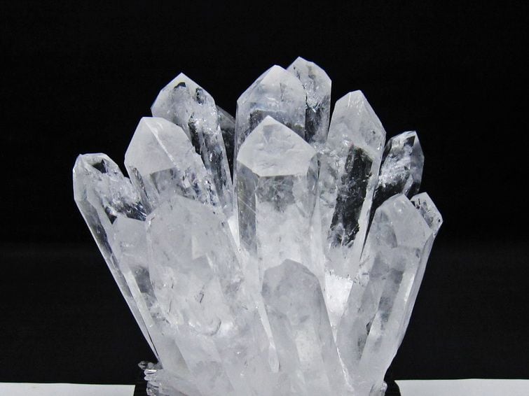 水晶 クラスター 水晶 原石 台座付属 一点物 182-8642 | 天然石