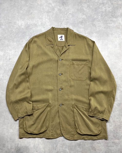 ~90s HAI SPORTING GEAR Polynosic Fabric Coverall Jacket