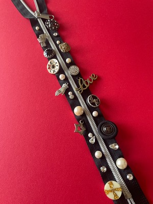 N-5 ジッパーネックレス PEARL