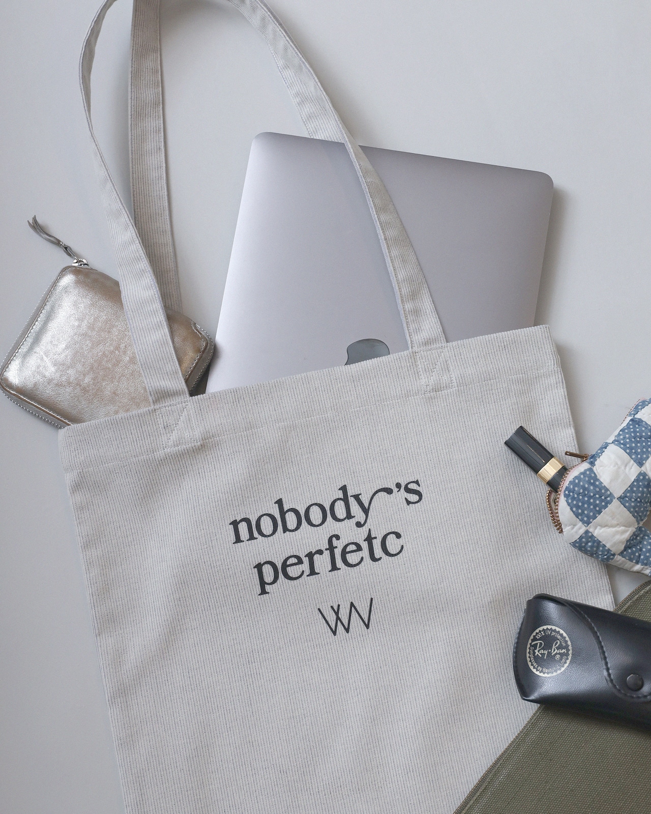 WV Original / nobody’s perfetc Tote Bag - White