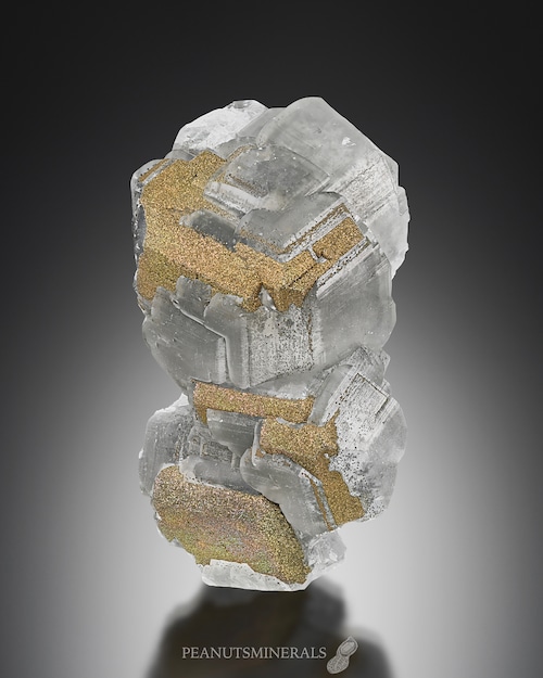 キャルコパイライト / カルサイト【Chalcopyrite on Calcite】ドイツ産