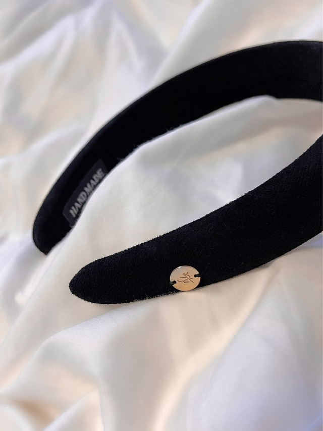 【予約】velor headband / black  12/14 21:00～ 再販 (1月上旬発送予定)