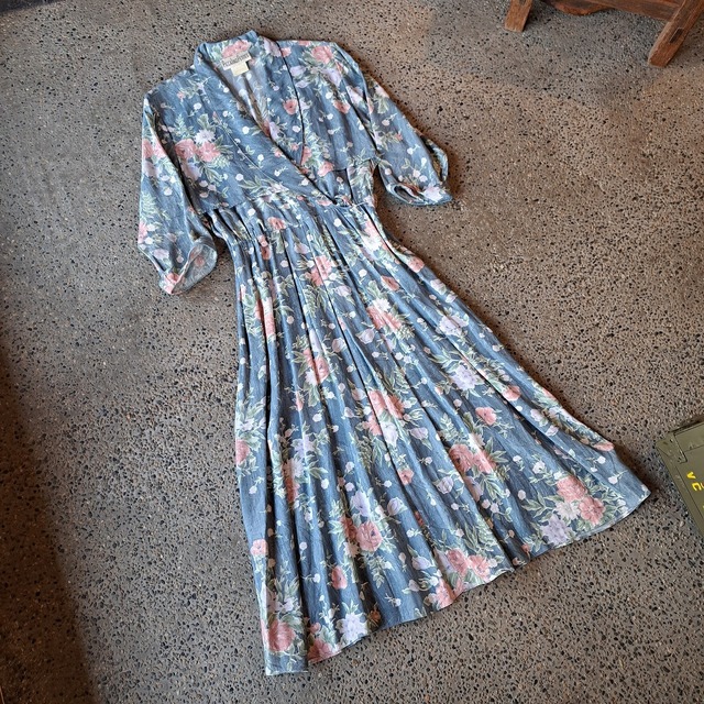 アメリカ製 総柄ワンピース used [204022]
