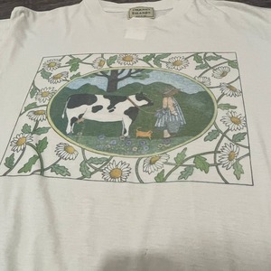 イタリア製　ユーロ　Tシャツ　半袖　プリントT プリント　白　ホワイト　　商品番号356