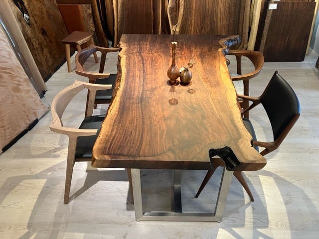 Premium】クラロウォールナット_1720×800-1170×57_青山店_テーブル天板