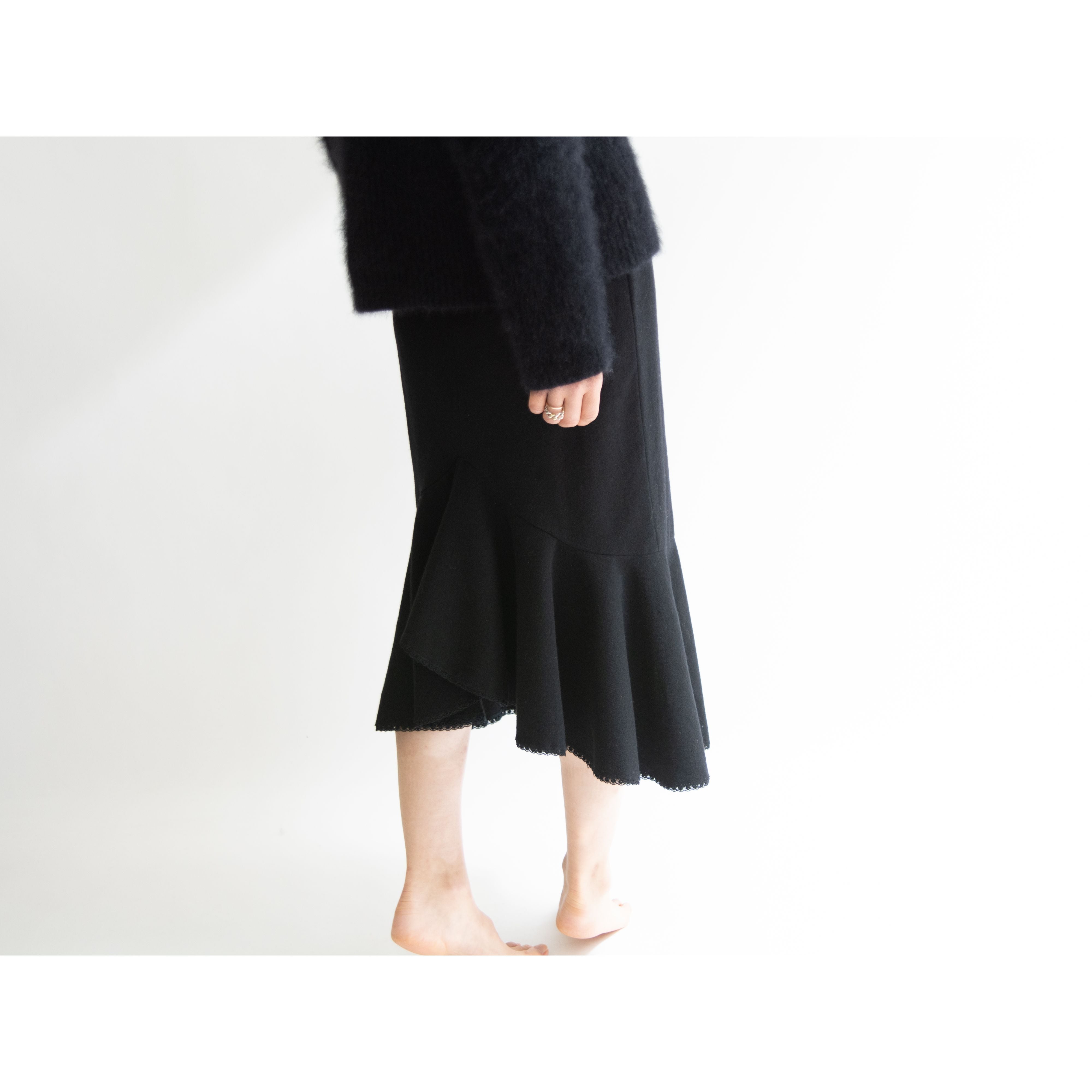 【KEITA MARUYAMA】Made in Japan Wool-Polyurethane Skirt(ケイタマルヤマ 日本製ウールポリウレタンスカート)
