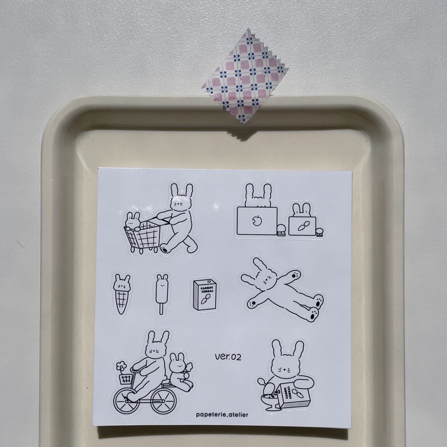 papeterie.atelier 〔ステッカー ver 02〕