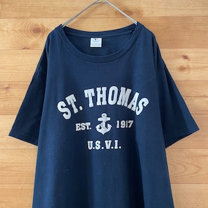 【yazbek】メキシコ製 セント・トマス島 st.thomas Tシャツ アーチロゴ XL ビッグサイズ US古着