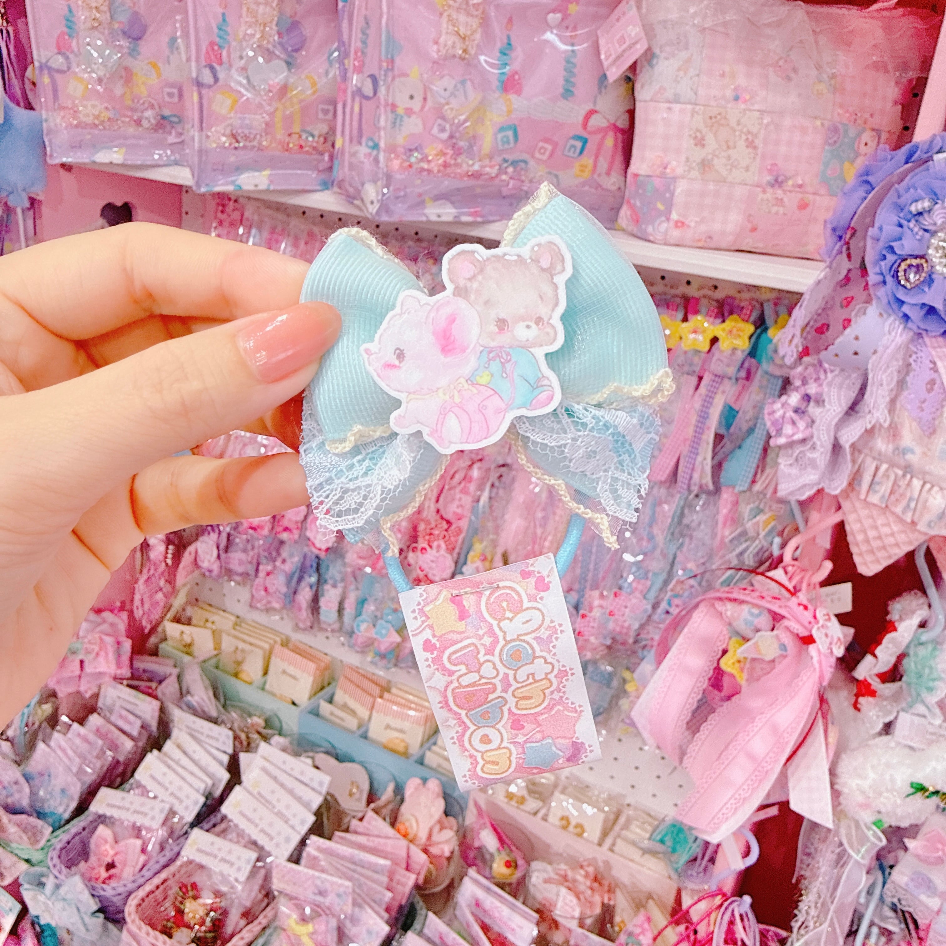 【C5】86-2パーツ付きヘアゴム