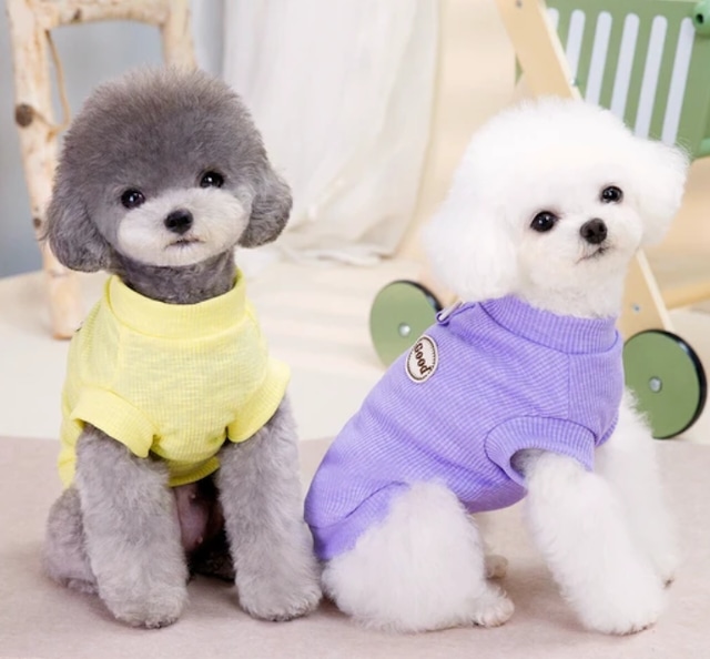 服 犬用 春夏 ペット用品 BQ2702 Sサイズ~ イエロー