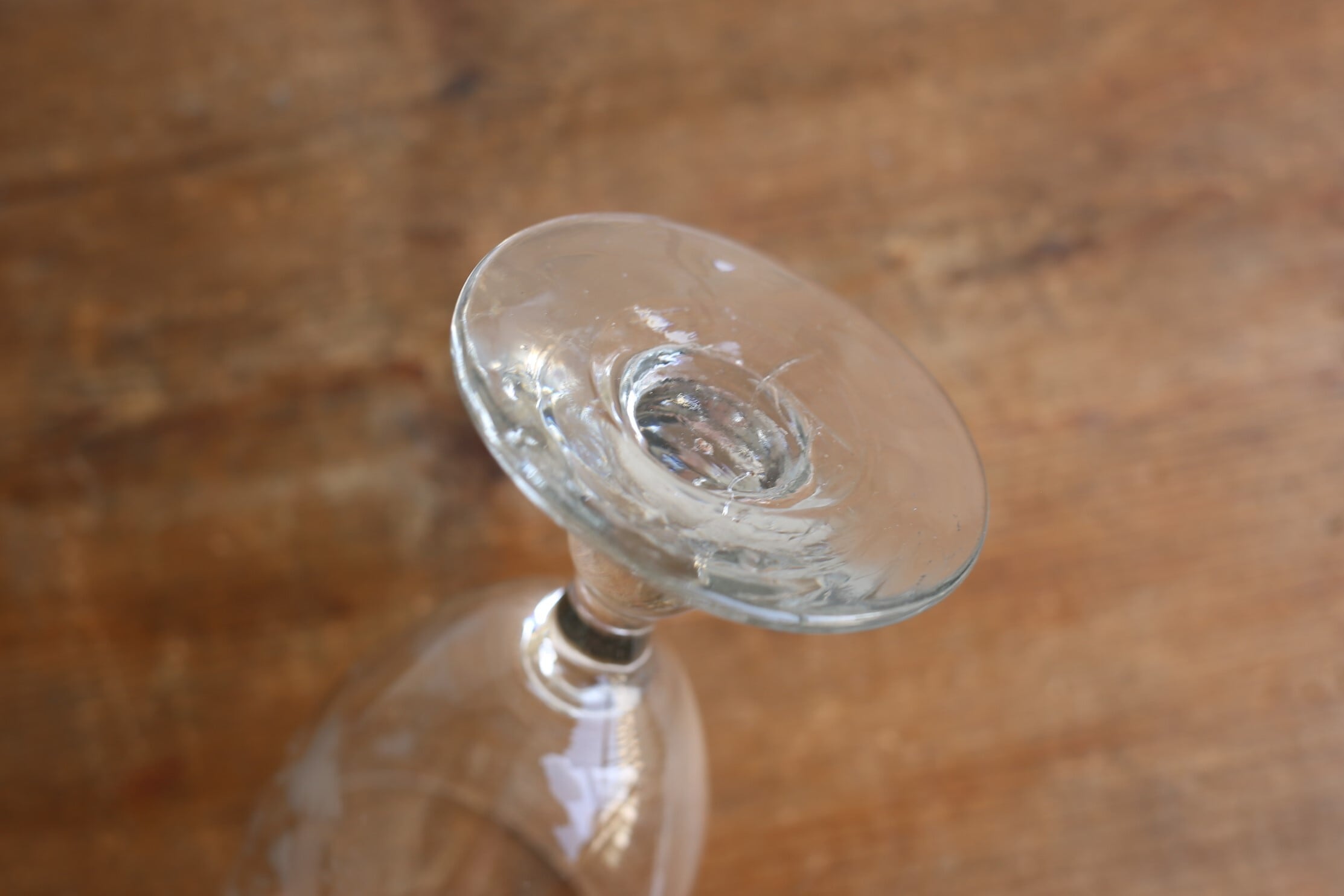 フランス アンティーク 吹きガラス ワイングラス 『SOUVNIR DE LA