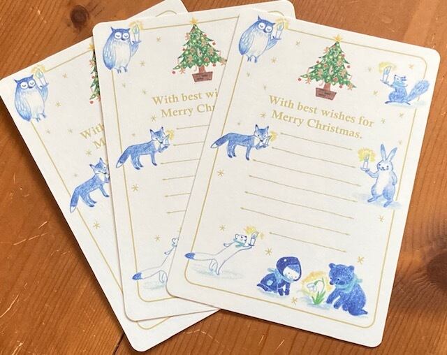 クリスマスポストカード・３枚セット