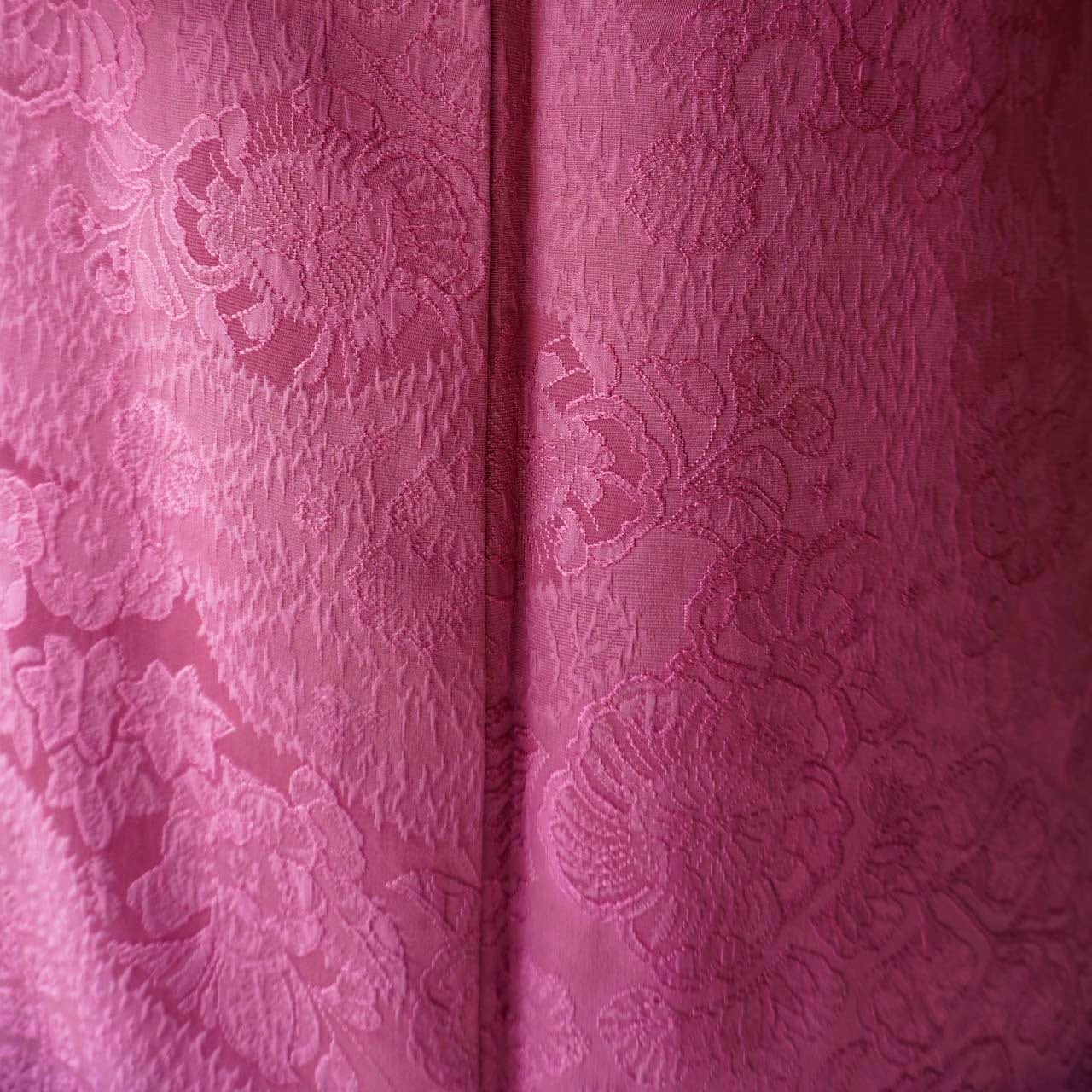 袷】躑躅色 辻が花地紋 色無地 | 大山キモノ・ちぇらうなぼるた