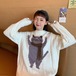 ✞ ♡セーター 大人女子☆スカーフ ジャカードスタンダードニットトップス ロング レトロ スウィート ✞ゴスロリ SM ミリ 甘ロリ クラロリ 和ロリ エレガント 黒ロリ 姫ロリ 華ロリ BB-BB62176045526