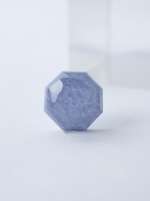 Dumortierite in Quartz cut by Canna Oshiro -04