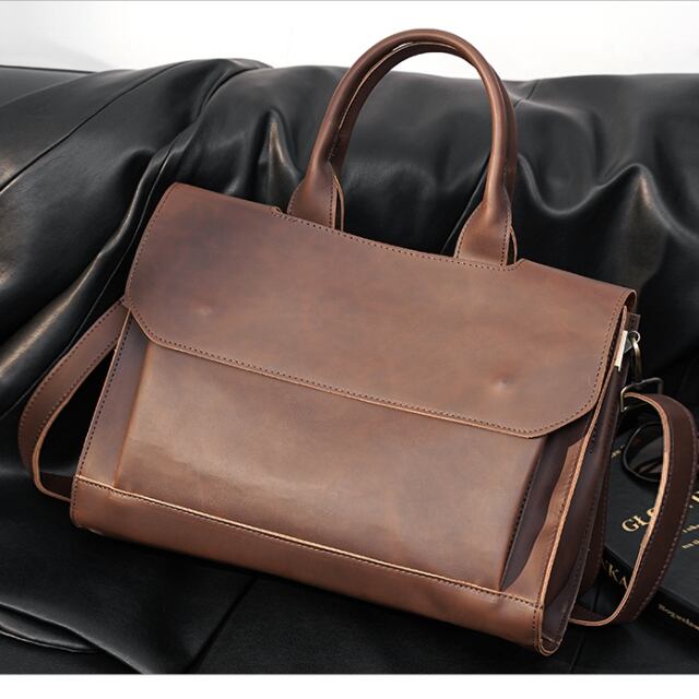 予約販売】ショルダーバッグ ビジネスバッグ 2Way 大容量 レザー