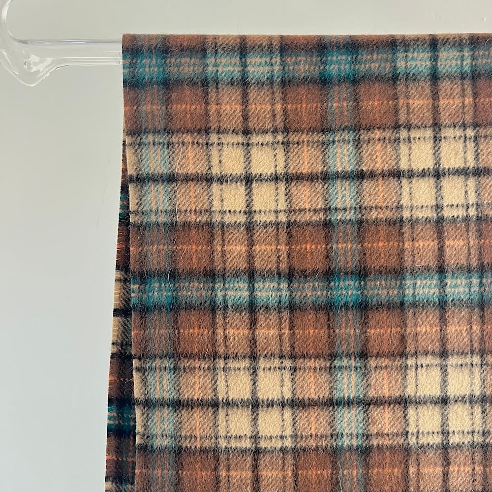 AURALEE/オーラリー・CASHMERE CHECK LONG STOLE | a flat shop