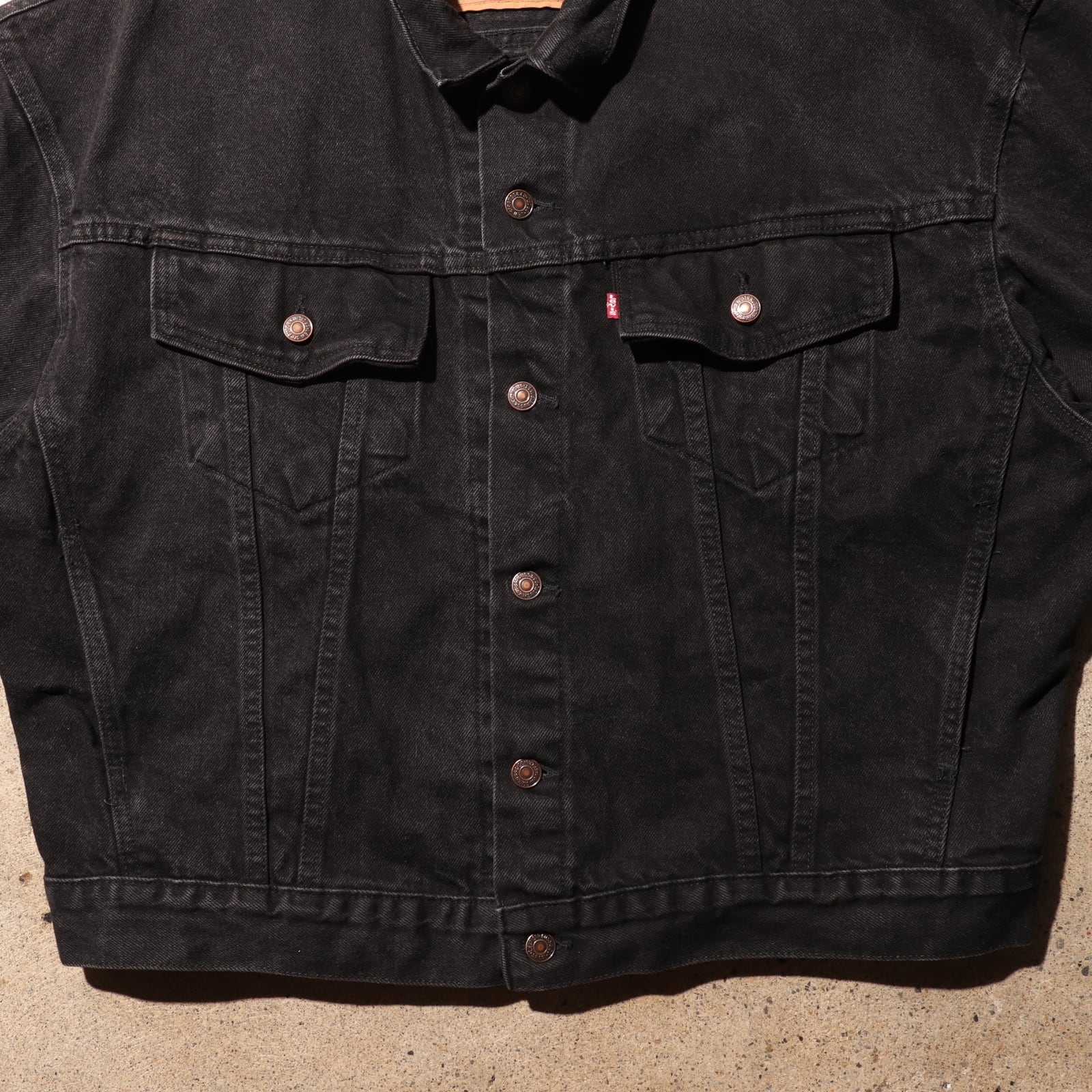 極美品 33×32 Levi's 550 USA サルファーブラックデニムパンツ