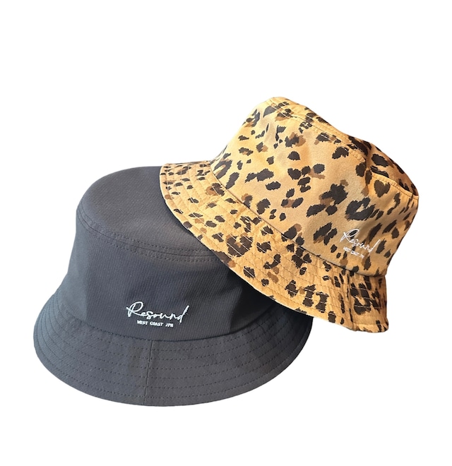 RESOUND CLOTHING / bucket hat LEOPARD ・ BLACK / バケットハット