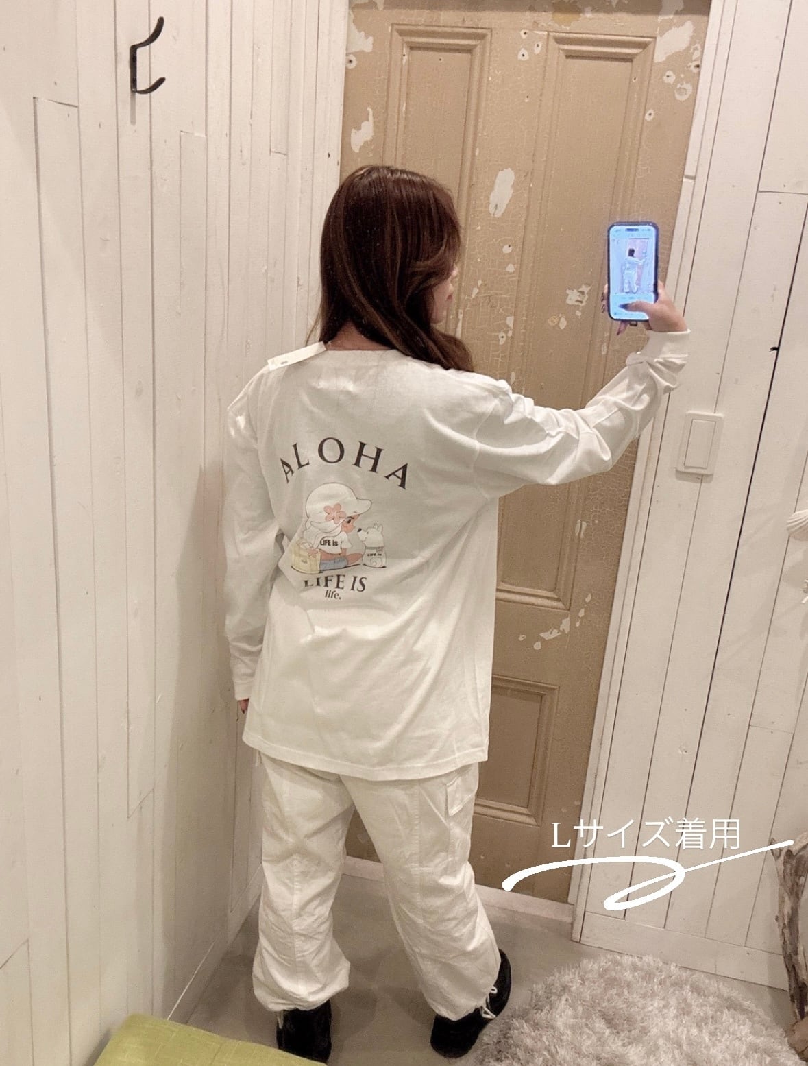 LIFE is × mapuaコラボ Lani ロンT ¥7,990(8,789)