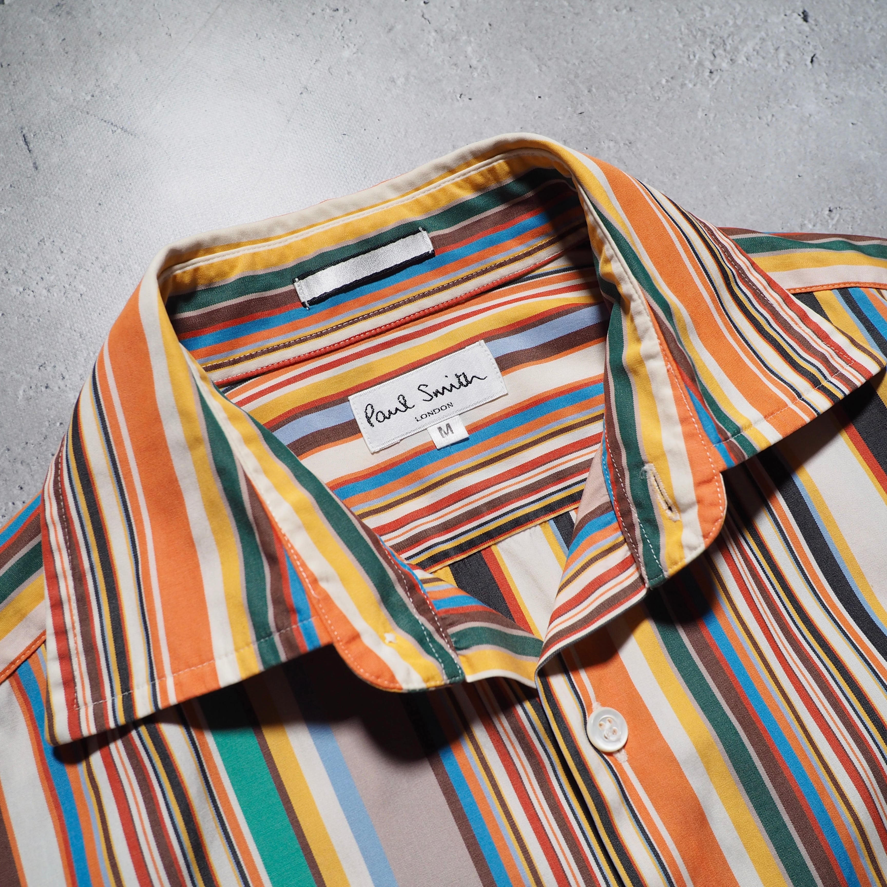 ” Paul Smith London ” Richly mulch color stripe shirt