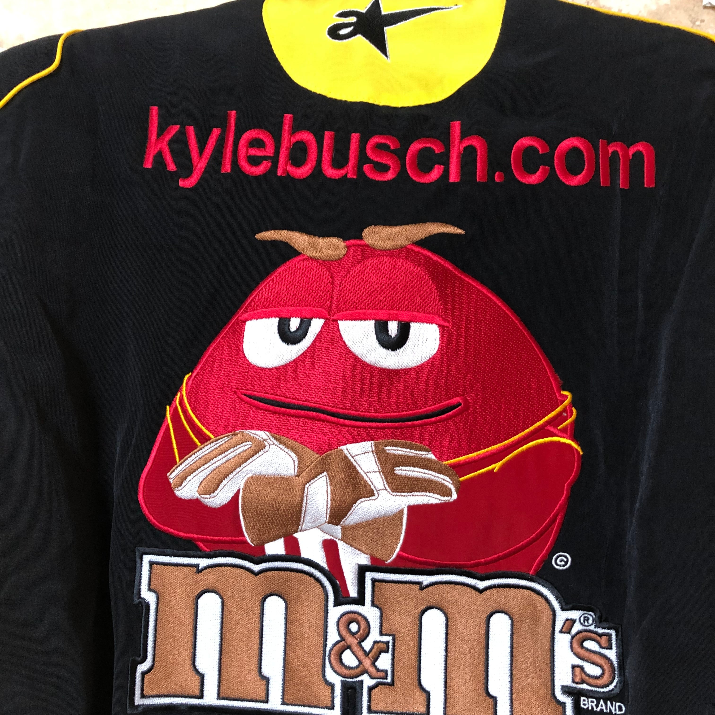 エムアンドエムズ m&m’s ブルゾン レーシングジャケット BL BK XL