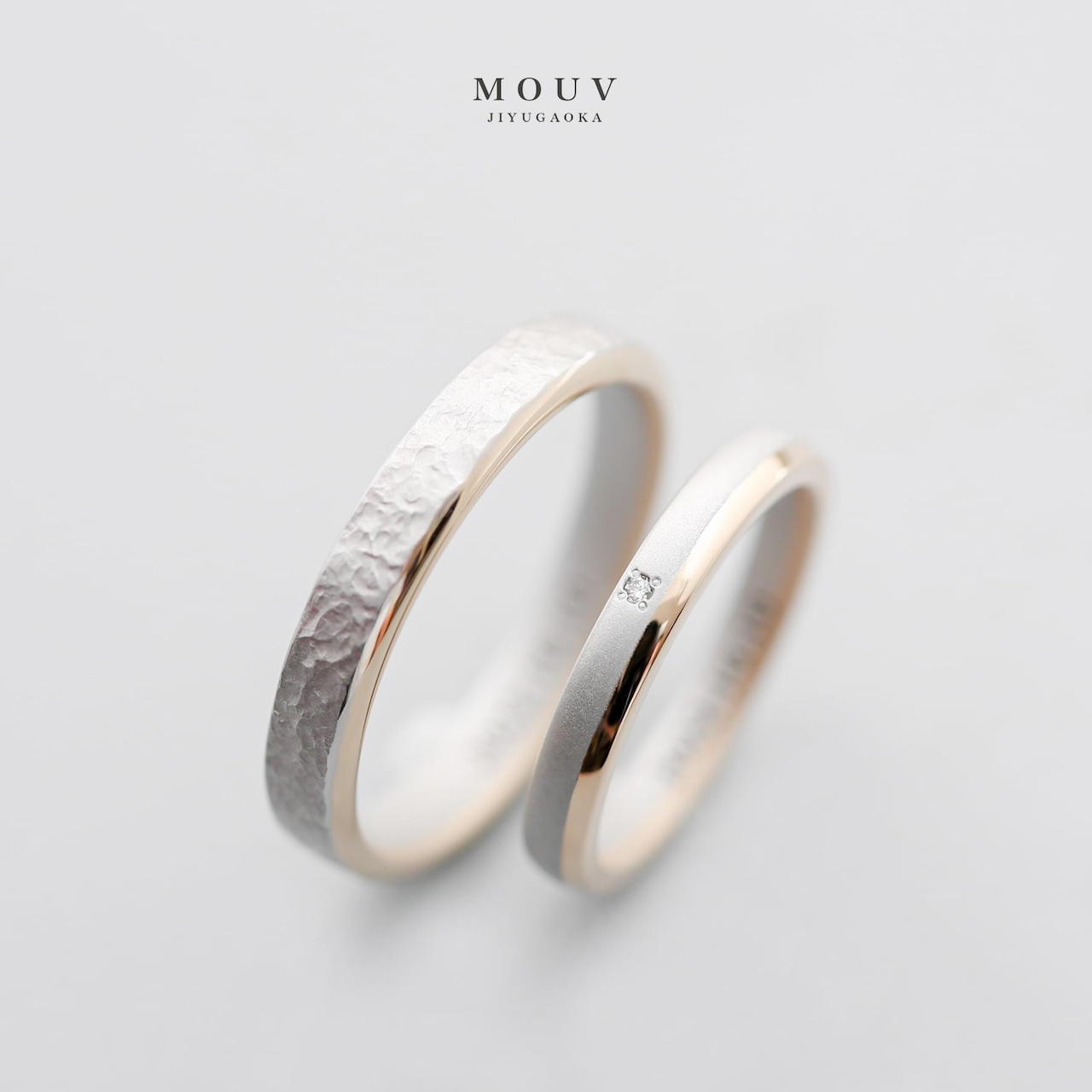 事例|2列コンビ 石目アレンジ/ダイヤモンド