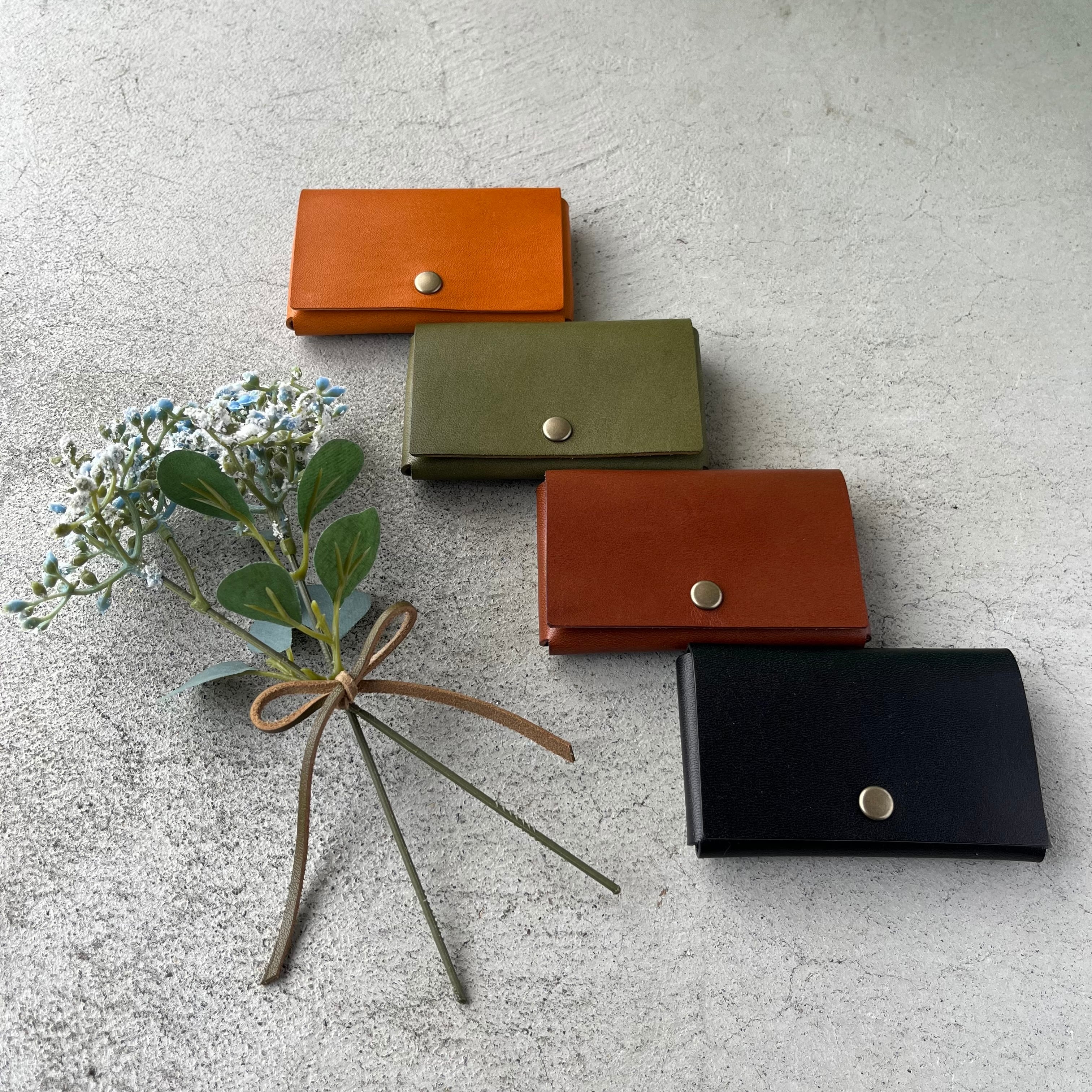 スクエア 名刺入れ スクエア カードケース 【栃木レザー】 | 革工房