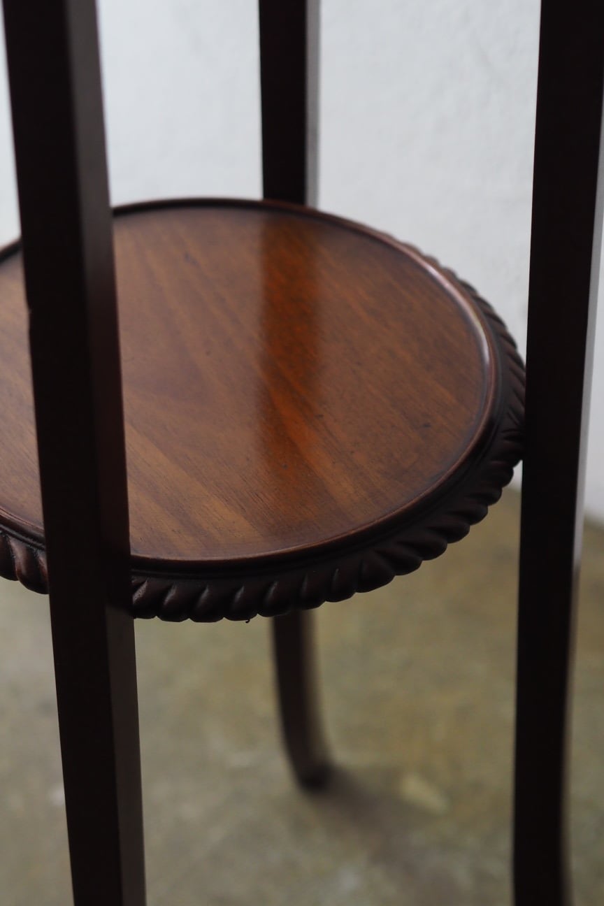 アンティークマホガニー花台-antique mahogany flower stand