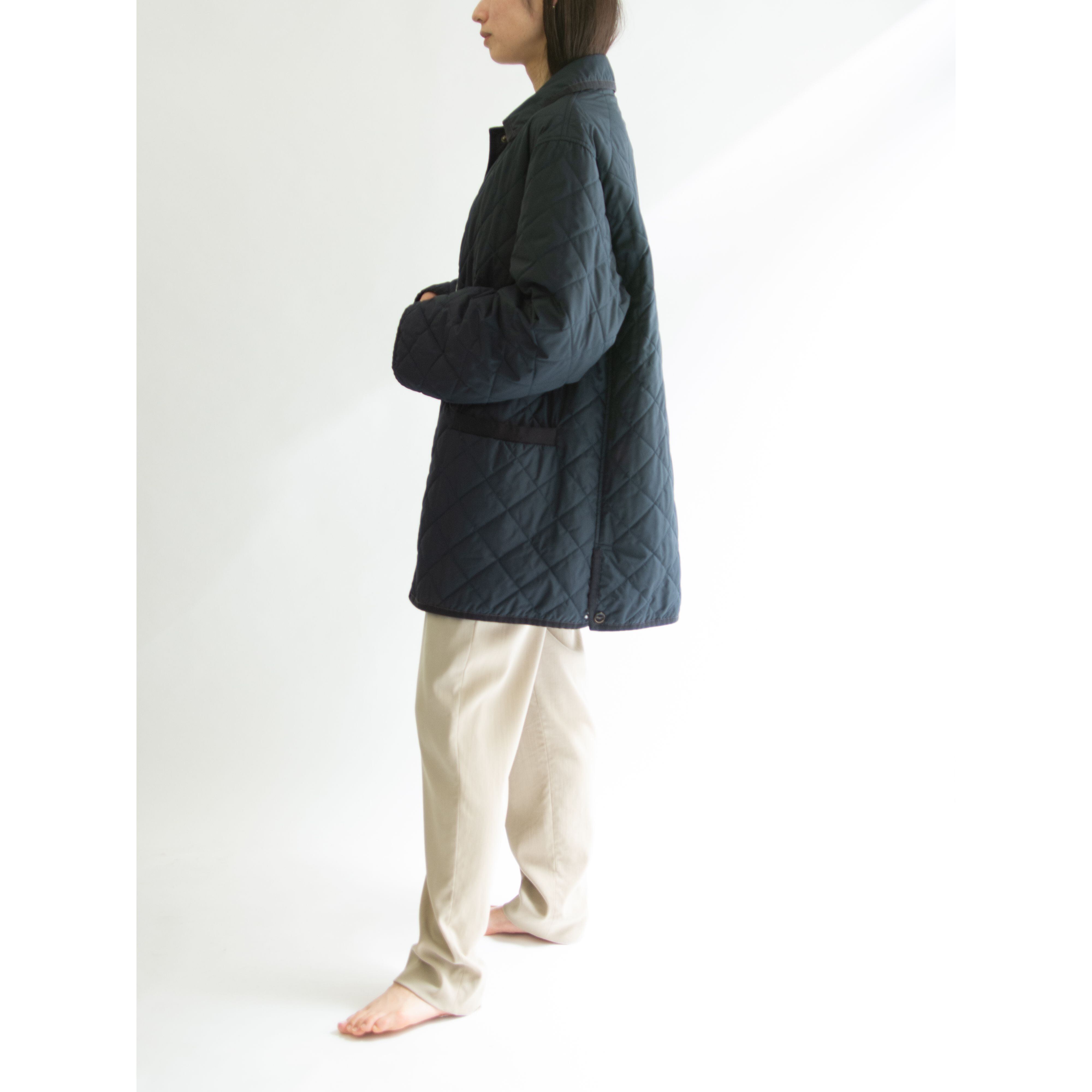 【Salvatore Ferragamo】Made in Italy 100%Polyester Quilting Jacket(サルヴァトーレ フェラガモ イタリア製 中綿入りポリエステルキルティングジャケット)