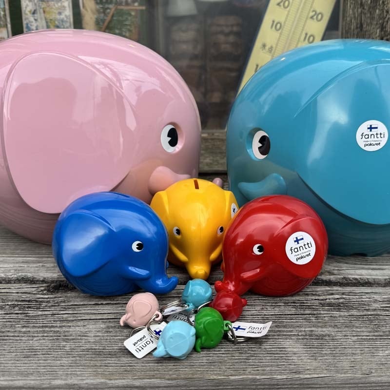 新品   エレファントバンク NO.3580045 フィンランドの象の貯金箱 S、ファンティ、ノルス エレファントバンク