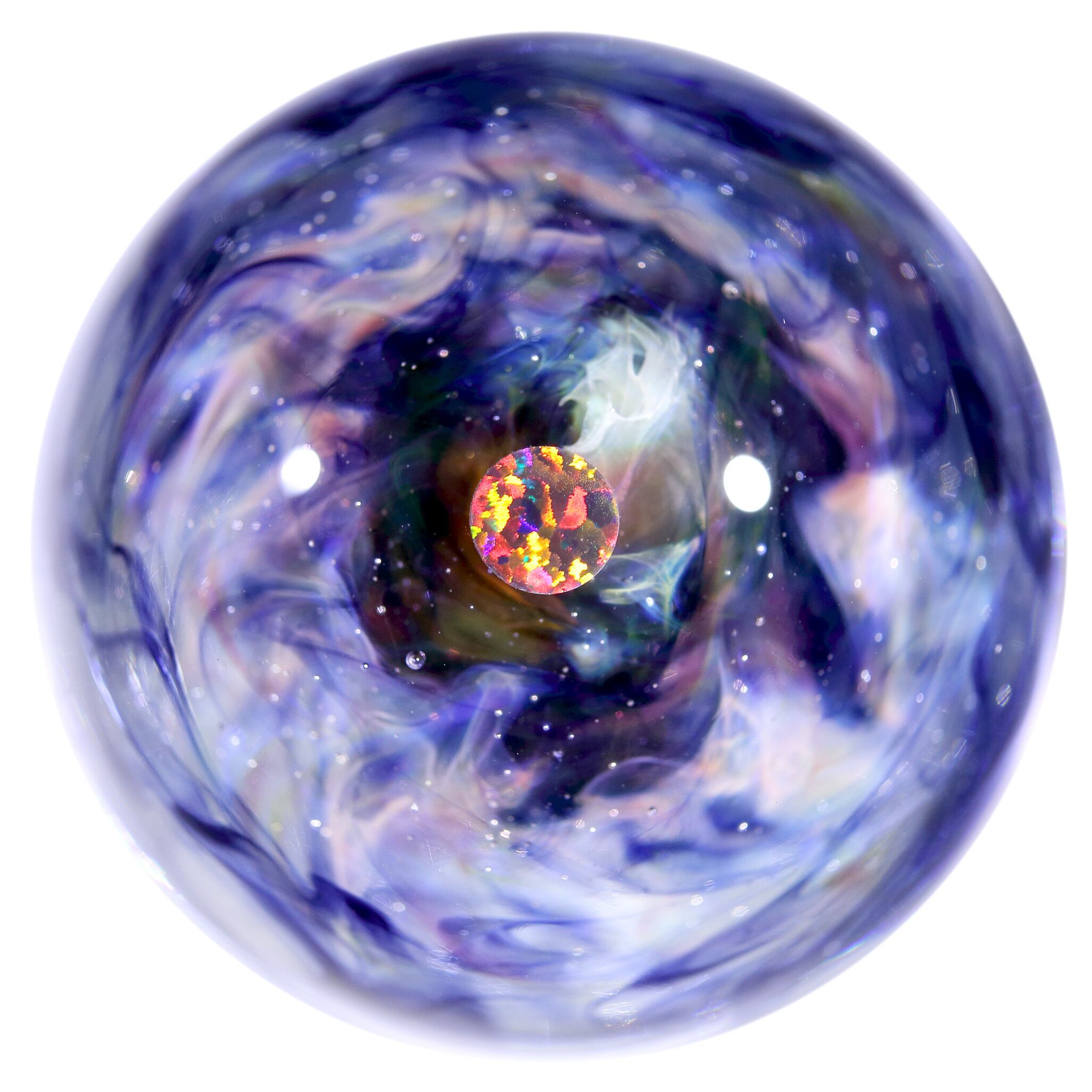 26mm Galaxy Glass Pendant 宇宙ガラスペンダント (螺旋状銀河） no