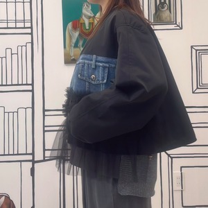 春新作ミリタリーブルゾン　カーキ　ブラックもあります。オーダー後1週間くらいかかるときもあります。