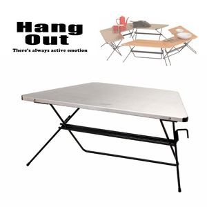 HangOut (ハングアウト) FRT Arch Table Single (Stainless Top) アーチ テーブル シングル ステンレス トップ