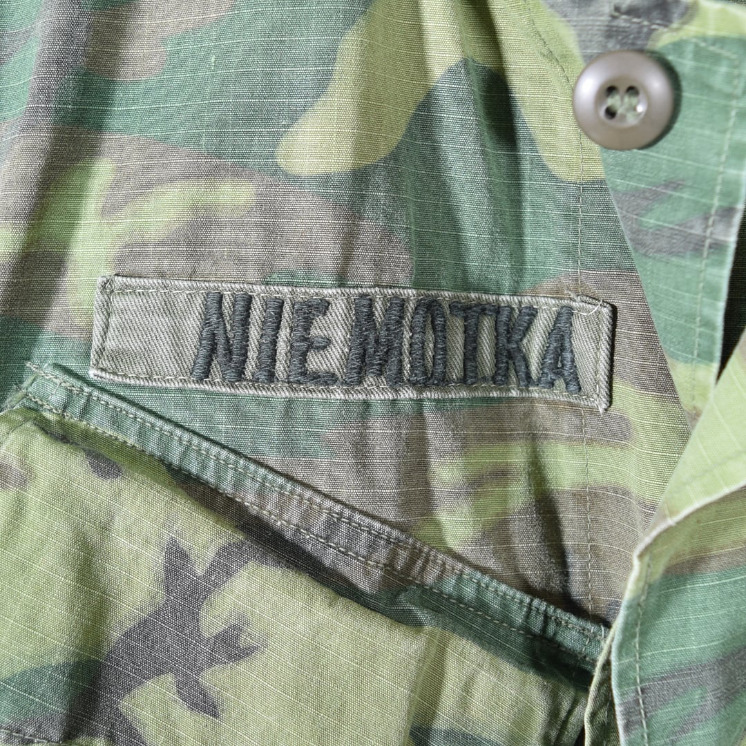 60s 米軍 ジャングルファティーグジャケット グリーンリーフ ERDL 4TH