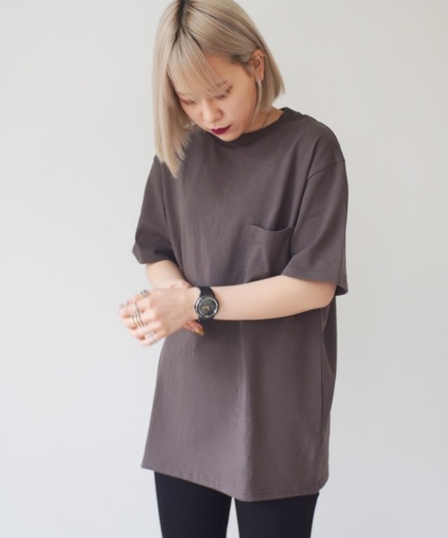 Good Wear (グッドウェア) ポケット付き Tシャツ 2W7-2500 ブラウン