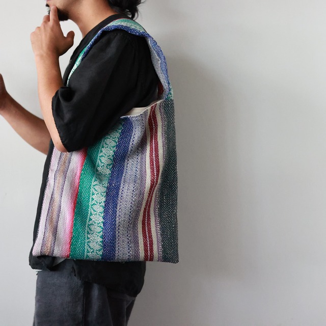 Hagi / Vintage Quilt - One Handle Bag - M #99