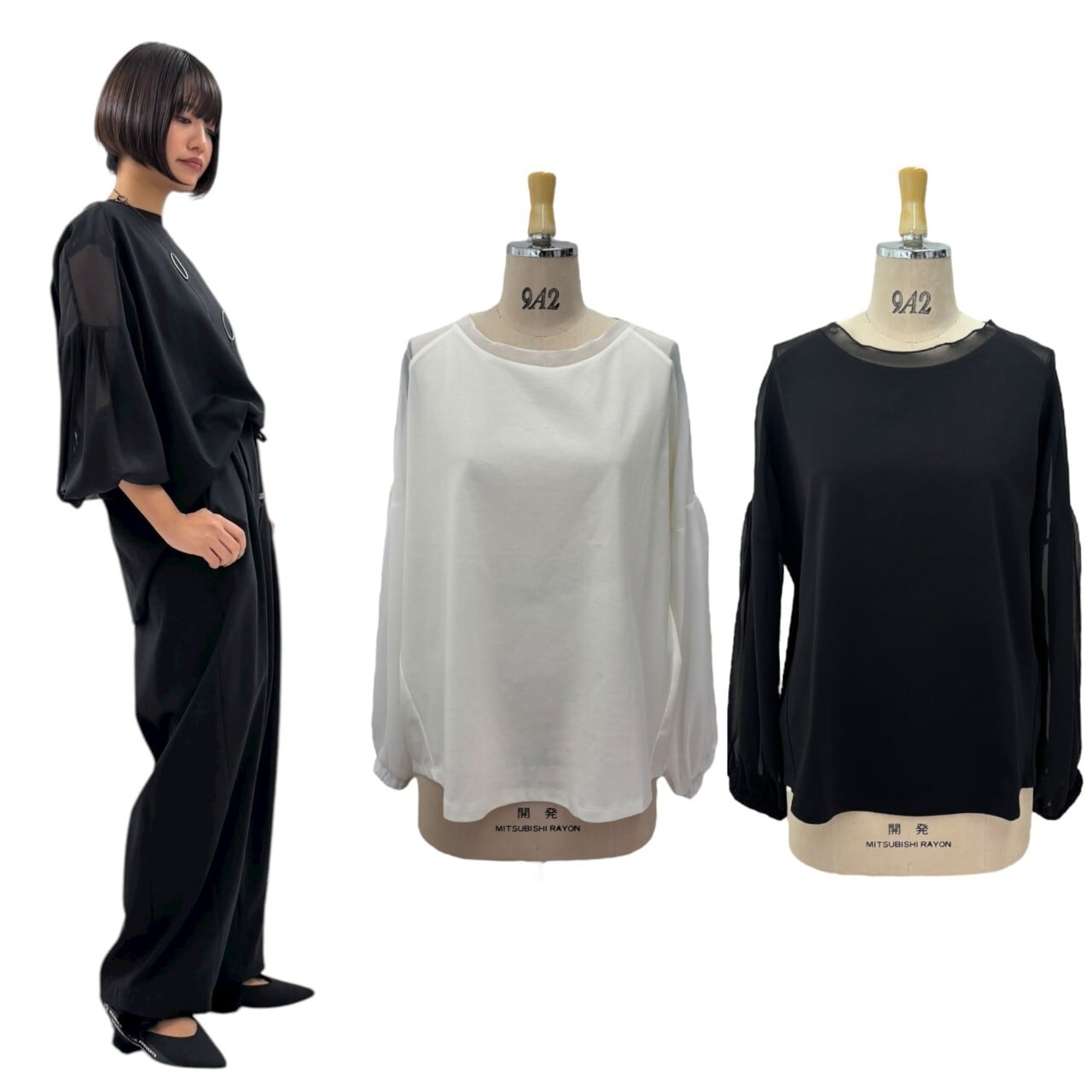 SALE【ayane】シフォンスリーブプルオーバー 816340 アヤン | red earth
