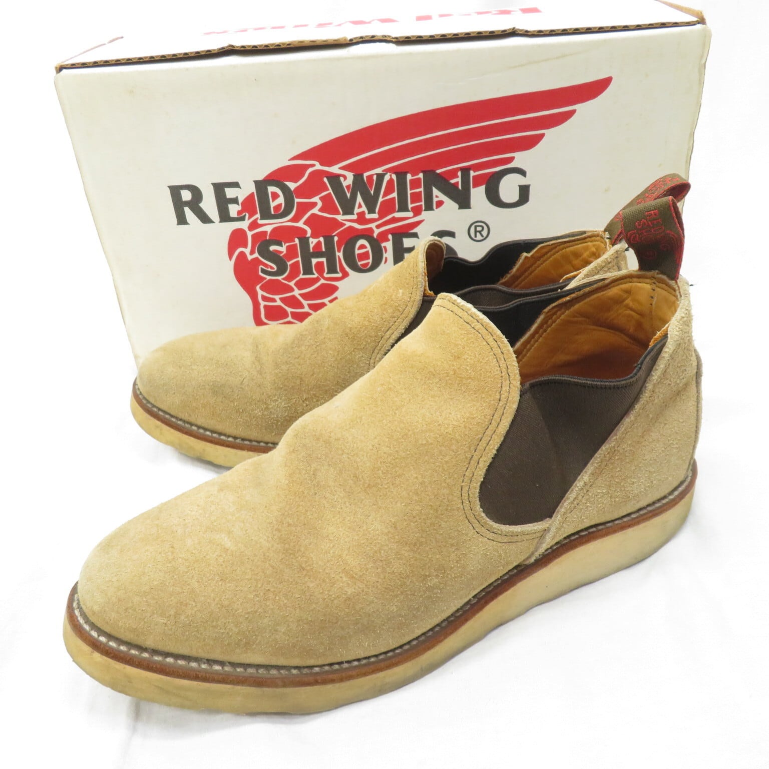90s RED WING 8148 ロメオ サイドゴア シューズ size8.5/レッド 