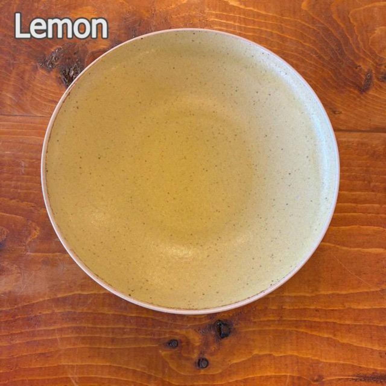 Mino ware PLAIN Deep plate 21cm 3 colors: White, Mint, Lemon. Stackable. Microwave and dishwasher safe.