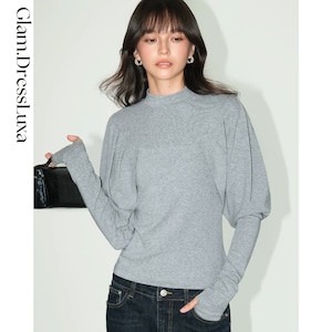 Puff Sleeve ハイネックトップス/2color_T1541