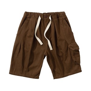 ★CASUAL DRAWSTRING POCKET FIVE-POINT PANTS　　　A0590