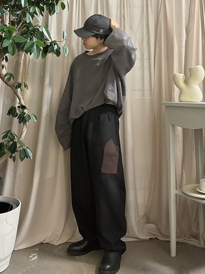 Puzzle Front Cap  /  BLUE GRAY