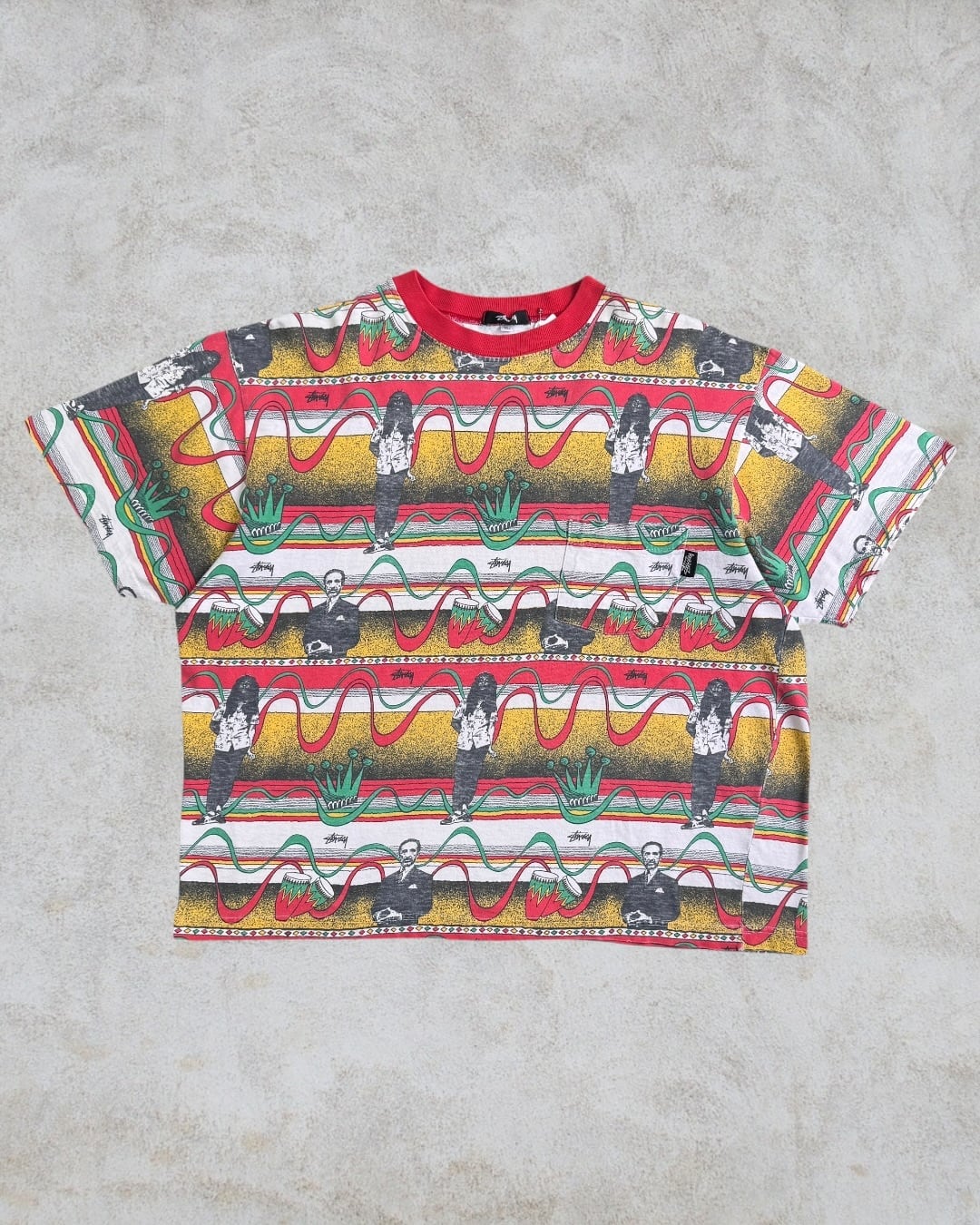 Special!!】80's~90's old stussy “Bob Marley” All Pattern Pocket