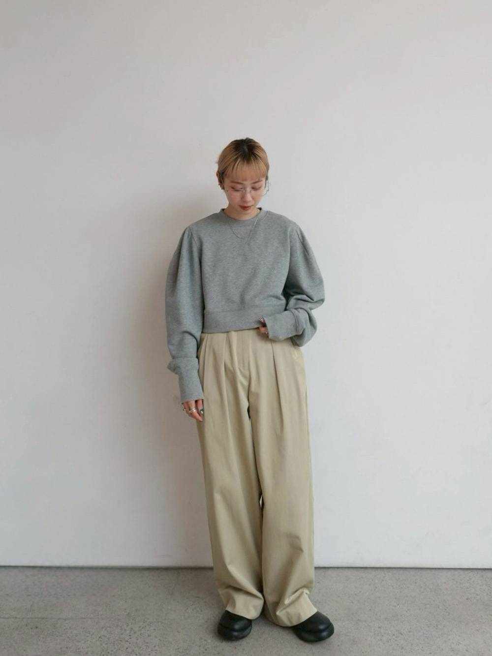 ànuke Compact Short Sweat コンパクトショートスウェット Gray