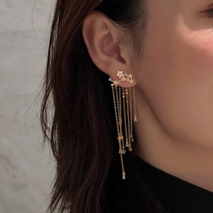 Star tassel earrings in 2 colors S1661