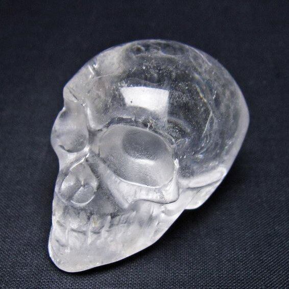 水晶 置物 ドクロ スカル 一点物 145-1885