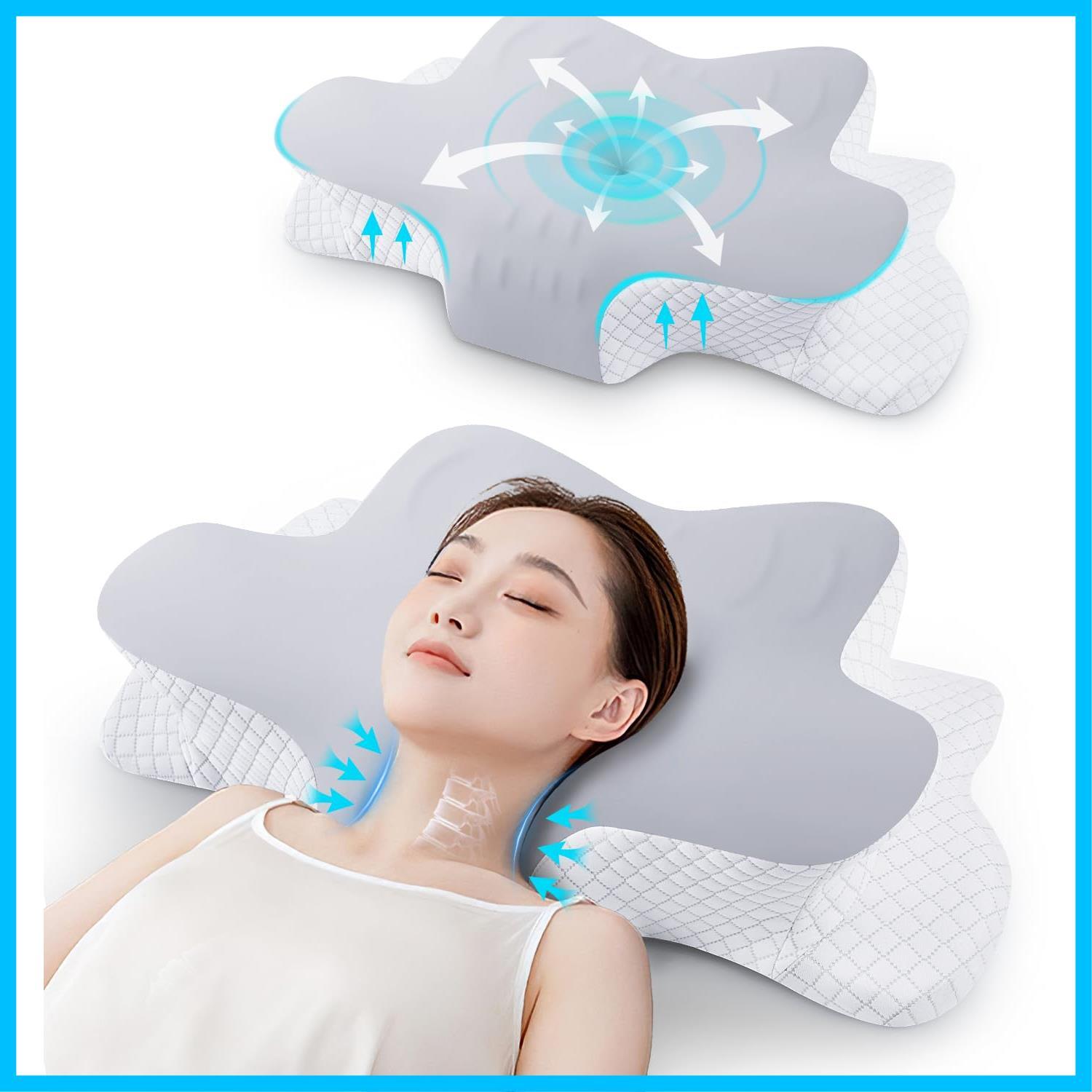 大特価）低反発 枕 頚椎サポート 安眠枕 いびき防止 高反発 頸椎